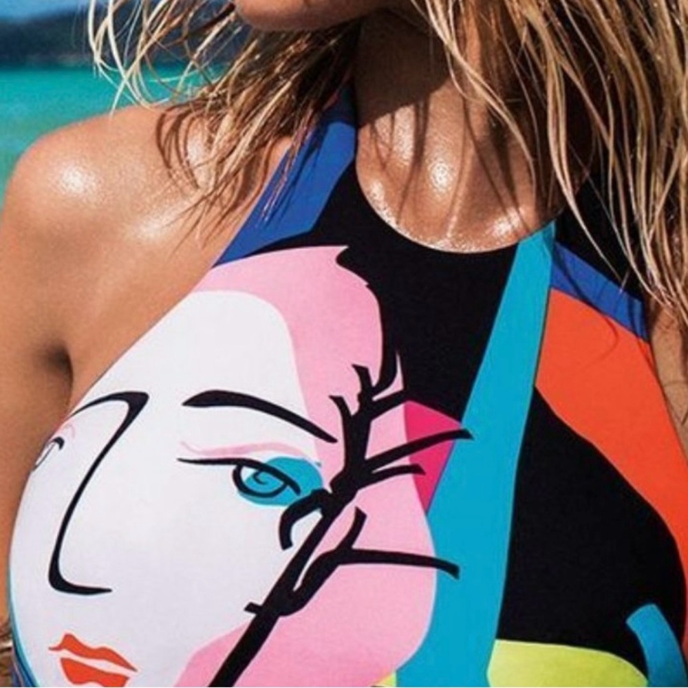 Seafolly Australia BIKINI TOP: "FACE IT" size 4/6 US (Size 8 Australia)